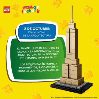 DÍA MUNDIAL DE LA ARQUITECTURA EN NUESTRA LEGO FAN FACTORY