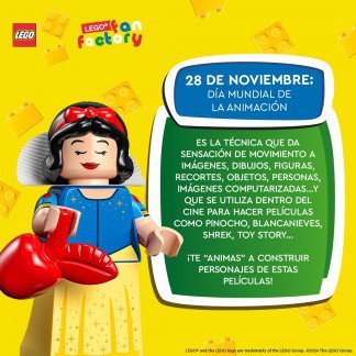 DÍA MUNDIAL DE LA ANIMACIÓN EN NUESTRA LEGO FAN FACTORY