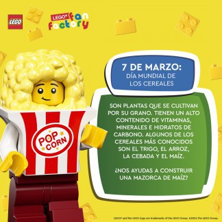 CELEBRA EL DÍA MUNDIAL DE LOS CEREALES EN NUESTRA LEGO FAN FACTORY