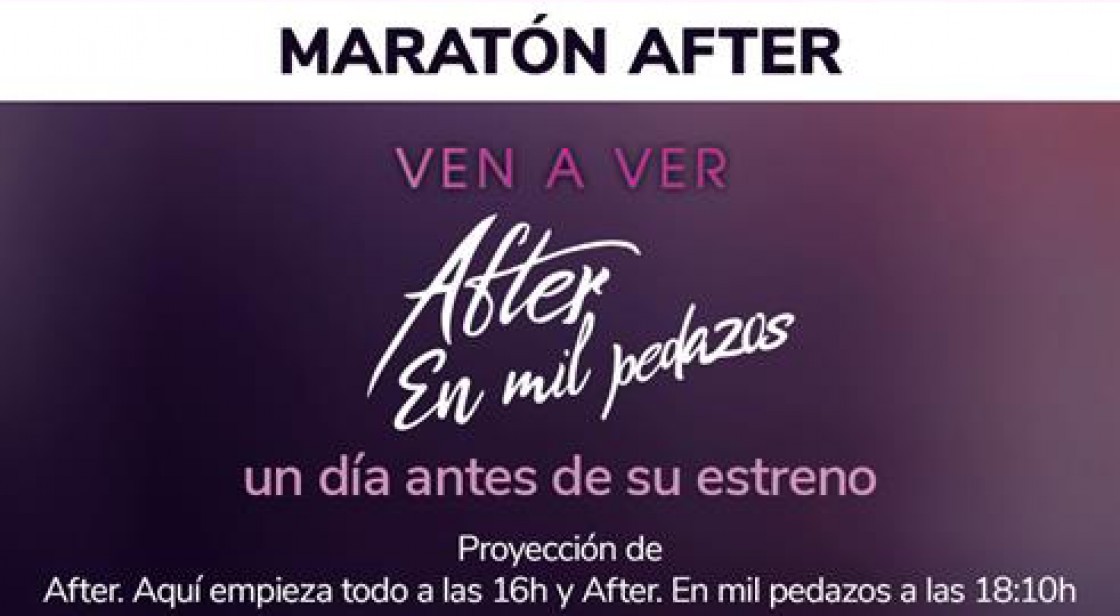 "AFTER. EN MIL PEDAZOS" - Centro Comercial Y De Ocio 7 Palmas