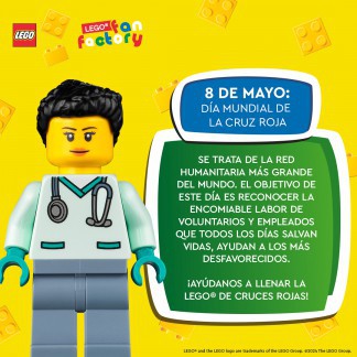 CELEBRA EL DÍA MUNDIAL DE LA CRUZ ROJA EN NUESTRA LEGO FAN FACTORY