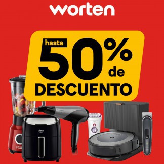 WORTEN: Hasta 50% de descuento en pequeños electrodomésticos