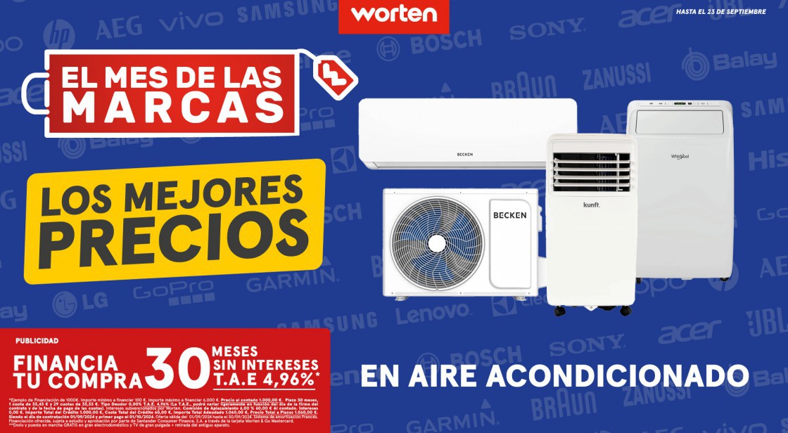 WORTEN: LOS MEJORES PRECIOS EN AIRE ACONDICIONADO