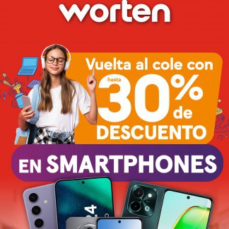 WORTEN: Hasta 30% de descuento en Smartphones