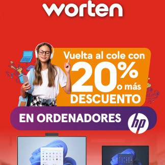 Worten: 20% de descuento o más en todos los ordenadores HP