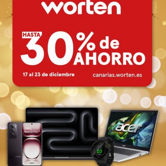 WORTEN: HASTA UN 30% DE AHORRO EN ORDENADORES,  SMARTPHONES, SMARTWATCHES Y TABLETS