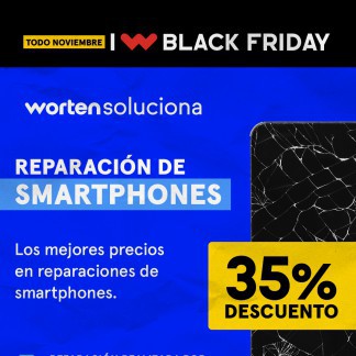 WORTEN SOLUCIONA: 35% DESCUENTO EN REPARACIÓN DE SEMARTPHONES